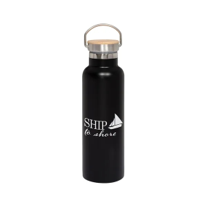 20oz Vacuum Insulated Water Bottle With Bamboo Lid